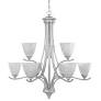 DF 81989 MTP RAINBOW 9L CHANDELIER PEWTER